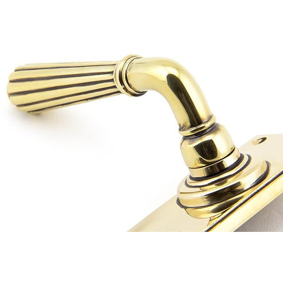 From The Anvil - Hinton Lever Lock Set - Aged Brass - 45310 - Choice Handles