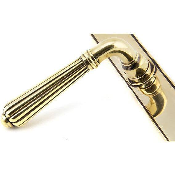 From The Anvil - Hinton Slimline Lever Espag. Lock Set - Aged Brass - 45314 - Choice Handles