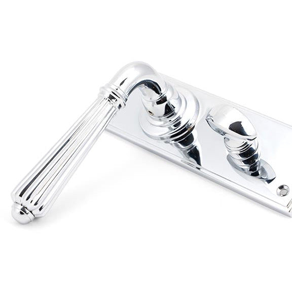 From The Anvil - Hinton Lever Bathroom Set - Polished Chrome - 45318 - Choice Handles