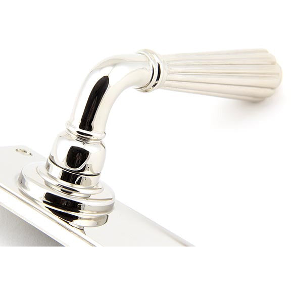 From The Anvil - Hinton Lever Latch Set - Polished Nickel - 45323 - Choice Handles