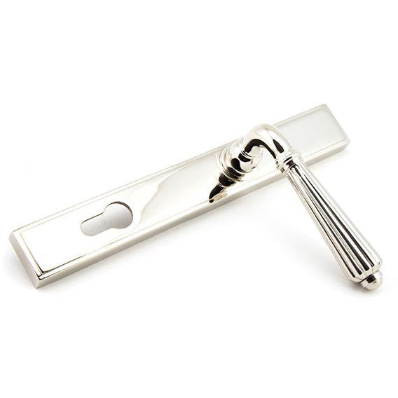 From The Anvil - Hinton Slimline Lever Espag. Lock Set - Polished Nickel - 45326 - Choice Handles
