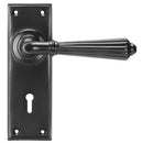 From The Anvil - Hinton Lever Lock Set - Aged Bronze - 45328 - Choice Handles