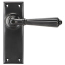 From The Anvil - Hinton Lever Latch Set - Aged Bronze - 45329 - Choice Handles