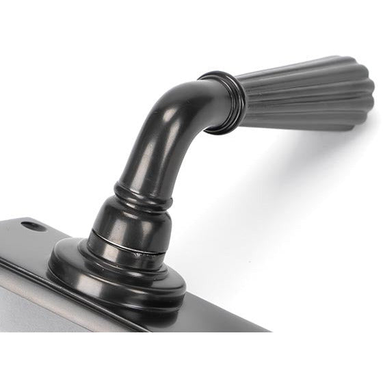 From The Anvil - Hinton Lever Bathroom Set - Aged Bronze - 45330 - Choice Handles