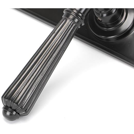 From The Anvil - Hinton Lever Bathroom Set - Aged Bronze - 45330 - Choice Handles