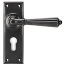 From The Anvil - Hinton Lever Euro Lock Set - Aged Bronze - 45331 - Choice Handles
