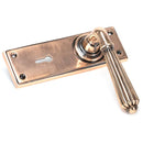 From The Anvil - Hinton Lever Lock Set - Polished Bronze - 45334 - Choice Handles