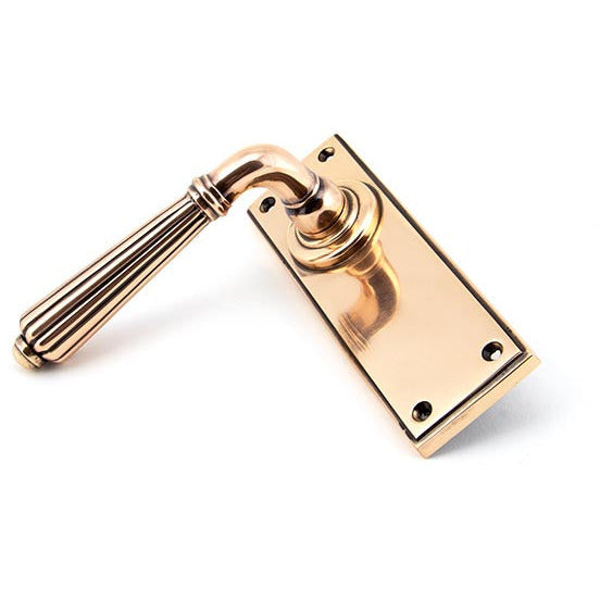 From The Anvil - Hinton Lever Latch Set - Polished Bronze - 45335 - Choice Handles