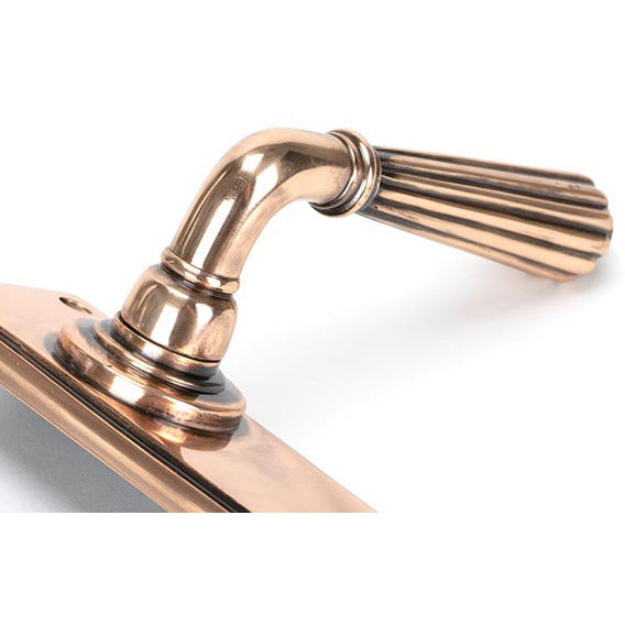 From The Anvil - Hinton Lever Bathroom Set - Polished Bronze - 45336 - Choice Handles