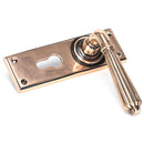 From The Anvil - Hinton Lever Euro Lock Set - Polished Bronze - 45337 - Choice Handles