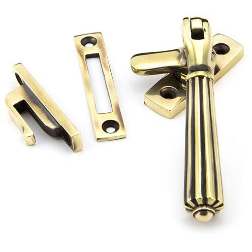 From The Anvil - Locking Hinton Fastener - Aged Brass - 45339 - Choice Handles