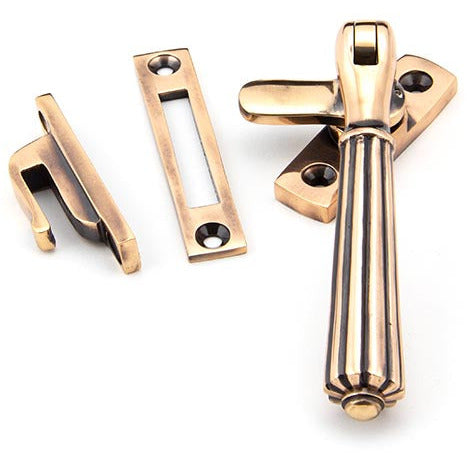 From The Anvil - Locking Hinton Fastener - Polished Bronze - 45343 - Choice Handles