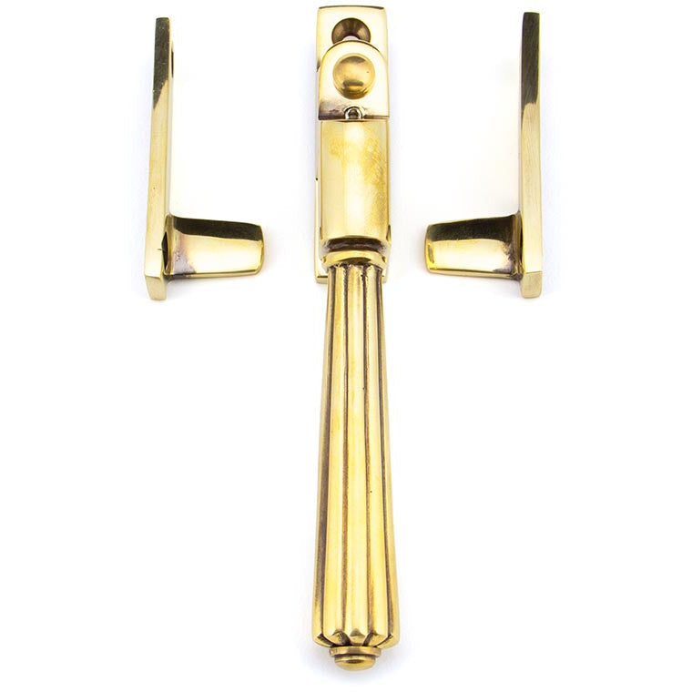 From The Anvil - Night-Vent Locking Hinton Fastener - Aged Brass - 45344 - Choice Handles