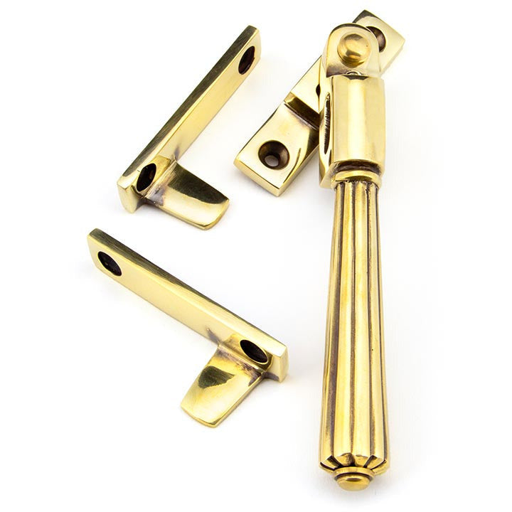 From The Anvil - Night-Vent Locking Hinton Fastener - Aged Brass - 45344 - Choice Handles