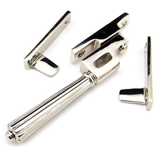 From The Anvil - Night-Vent Locking Hinton Fastener - Polished Nickel - 45346 - Choice Handles