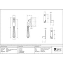 From The Anvil - Night-Vent Locking Hinton Fastener - Polished Bronze - 45348 - Choice Handles