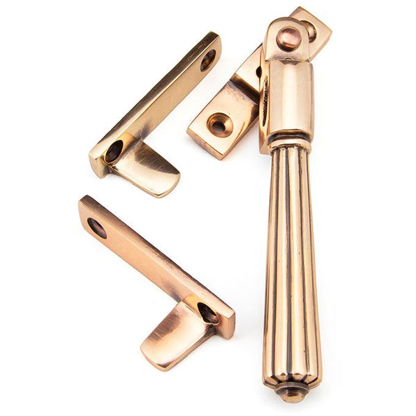 From The Anvil - Night-Vent Locking Hinton Fastener - Polished Bronze - 45348 - Choice Handles