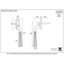 From The Anvil - Hinton Espag - RH - Aged Brass - 45349 - Choice Handles