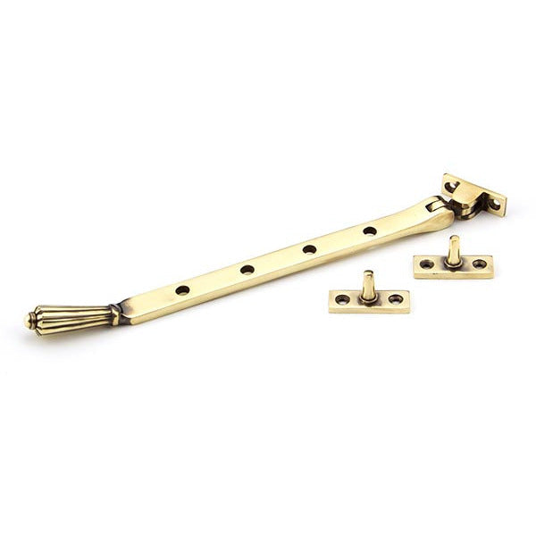 From The Anvil - 10" Hinton Stay - Aged Brass - 45360 - Choice Handles