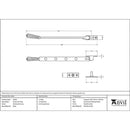 From The Anvil - 10" Hinton Stay - Polished Chrome - 45363 - Choice Handles