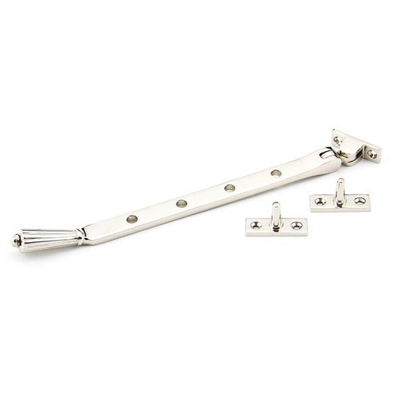 From The Anvil - 10" Hinton Stay - Polished Nickel - 45366 - Choice Handles