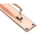 From The Anvil - 425mm Art Deco Pull Handle on Backplate - Polished Bronze - 45378 - Choice Handles