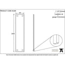 From The Anvil - 300mm Art Deco Fingerplate - Aged Brass - 45389 - Choice Handles