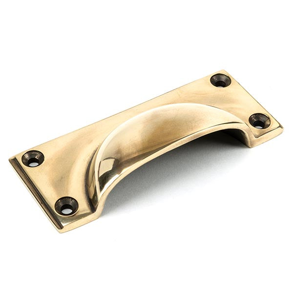 From The Anvil - Art Deco Drawer Pull - Aged Brass - 45400 - Choice Handles