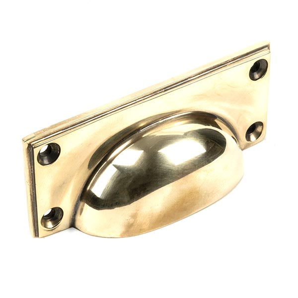 From The Anvil - Art Deco Drawer Pull - Aged Brass - 45400 - Choice Handles