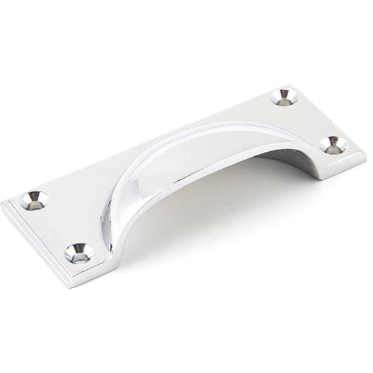 From The Anvil - Art Deco Drawer Pull - Polished Chrome - 45402 - Choice Handles