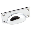 From The Anvil - Art Deco Drawer Pull - Polished Chrome - 45402 - Choice Handles