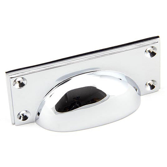 From The Anvil - Art Deco Drawer Pull - Polished Chrome - 45402 - Choice Handles