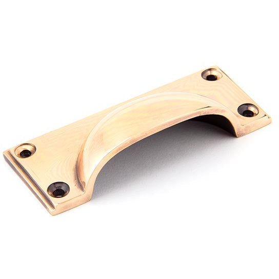 From The Anvil - Art Deco Drawer Pull - Polished Bronze - 45404 - Choice Handles