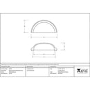 From The Anvil - Regency Concealed Drawer Pull - Polished Bronze - 45409 - Choice Handles