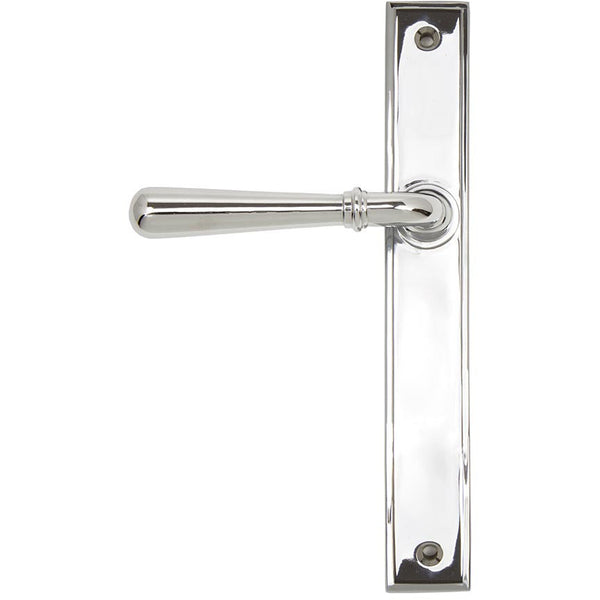 From The Anvil - Newbury Slimline Lever Latch Set - Polished Chrome - 45431 - Choice Handles