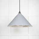 From The Anvil - Hockley Pendant in Birch - Hammered Nickel - 45433BI - Choice Handles