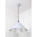 From The Anvil - Hockley Pendant in Birch - Hammered Nickel - 45433BI - Choice Handles