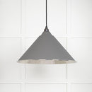 From The Anvil - Hockley Pendant in Bluff - Hammered Nickel - 45433BL - Choice Handles