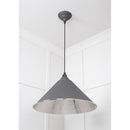 From The Anvil - Hockley Pendant in Bluff - Hammered Nickel - 45433BL - Choice Handles