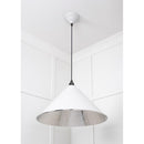 From The Anvil - Hockley Pendant in Flock - Hammered Nickel - 45433F - Choice Handles