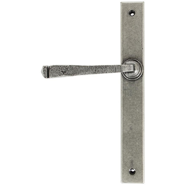 From The Anvil - Avon Slimline Lever Latch Set - Pewter Patina - 45446 - Choice Handles