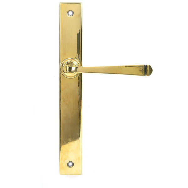 From The Anvil - Avon Slimline Lever Latch Set - Aged Brass - 45448 - Choice Handles