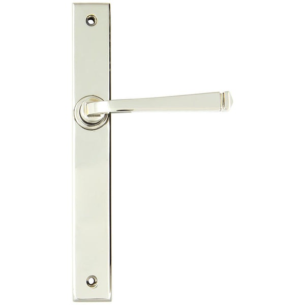 From The Anvil - Avon Slimline Lever Latch Set - Polished Nickel - 45449 - Choice Handles