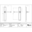 From The Anvil - Avon Slimline Lever Latch Set - Polished Chrome - 45450 - Choice Handles