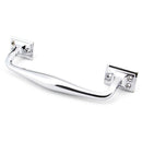 From The Anvil - 230mm Art Deco Pull Handle - Polished Chrome - 45462 - Choice Handles