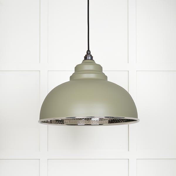 From The Anvil - Harborne Pendant in Tump - Hammered Nickel - 45472TU - Choice Handles