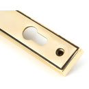 From The Anvil - Hammered Newbury Slimline Espag. Lock Set - Aged Brass - 45498 - Choice Handles