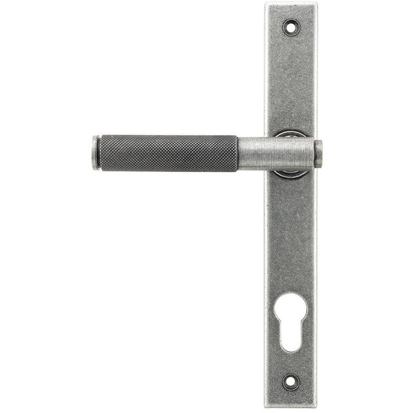 From The Anvil - Brompton Slimline Lever Espag. Lock Set - Pewter Patina - 45529 - Choice Handles