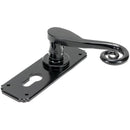 From The Anvil - Monkeytail Lever Euro Lock Set - Black - 45591 - Choice Handles