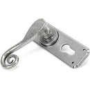 From The Anvil - Monkeytail Lever Euro Lock Set - Pewter Patina - 45592 - Choice Handles